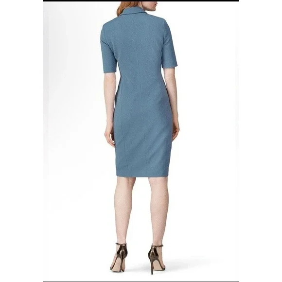 Badgley Mischka Blue Blazer Dress. Size 8 - Picture 3 of 8